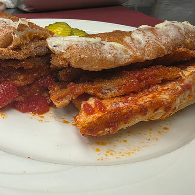 Veal Cutlet Sandwich.