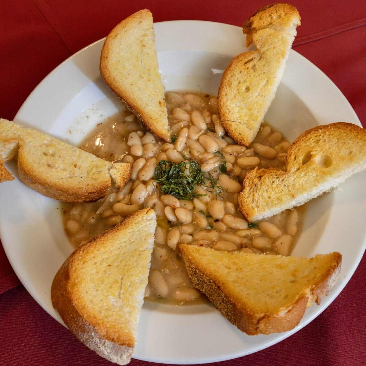 Cannellini Beans with Toast Points
