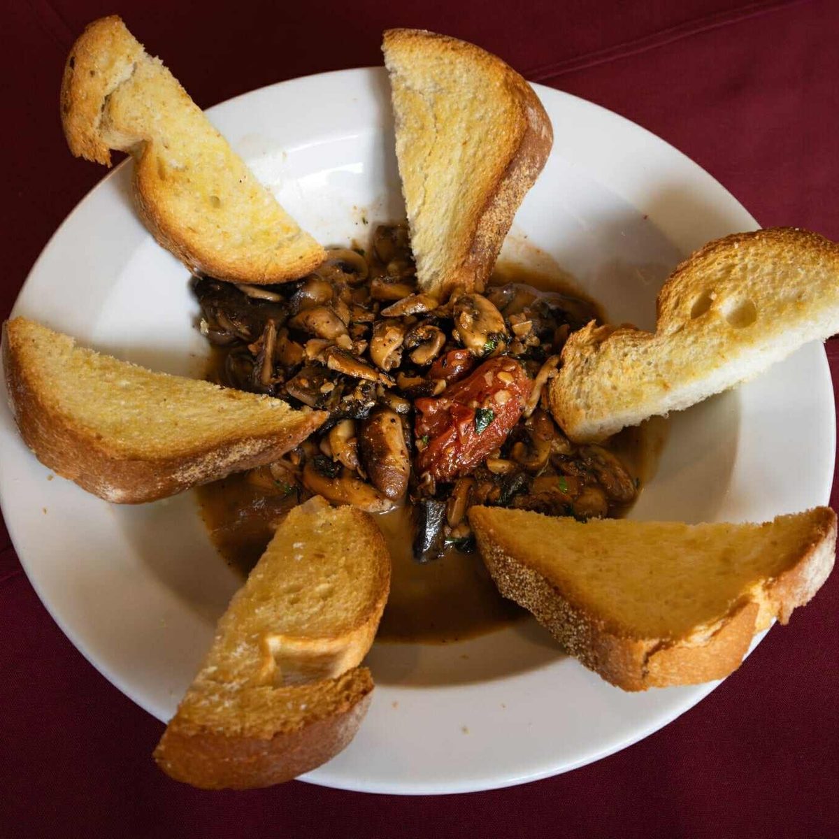 Funghi Al Funghetto with Toast Points